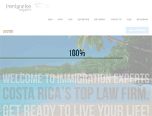 Tablet Screenshot of immigrationexpertscr.com